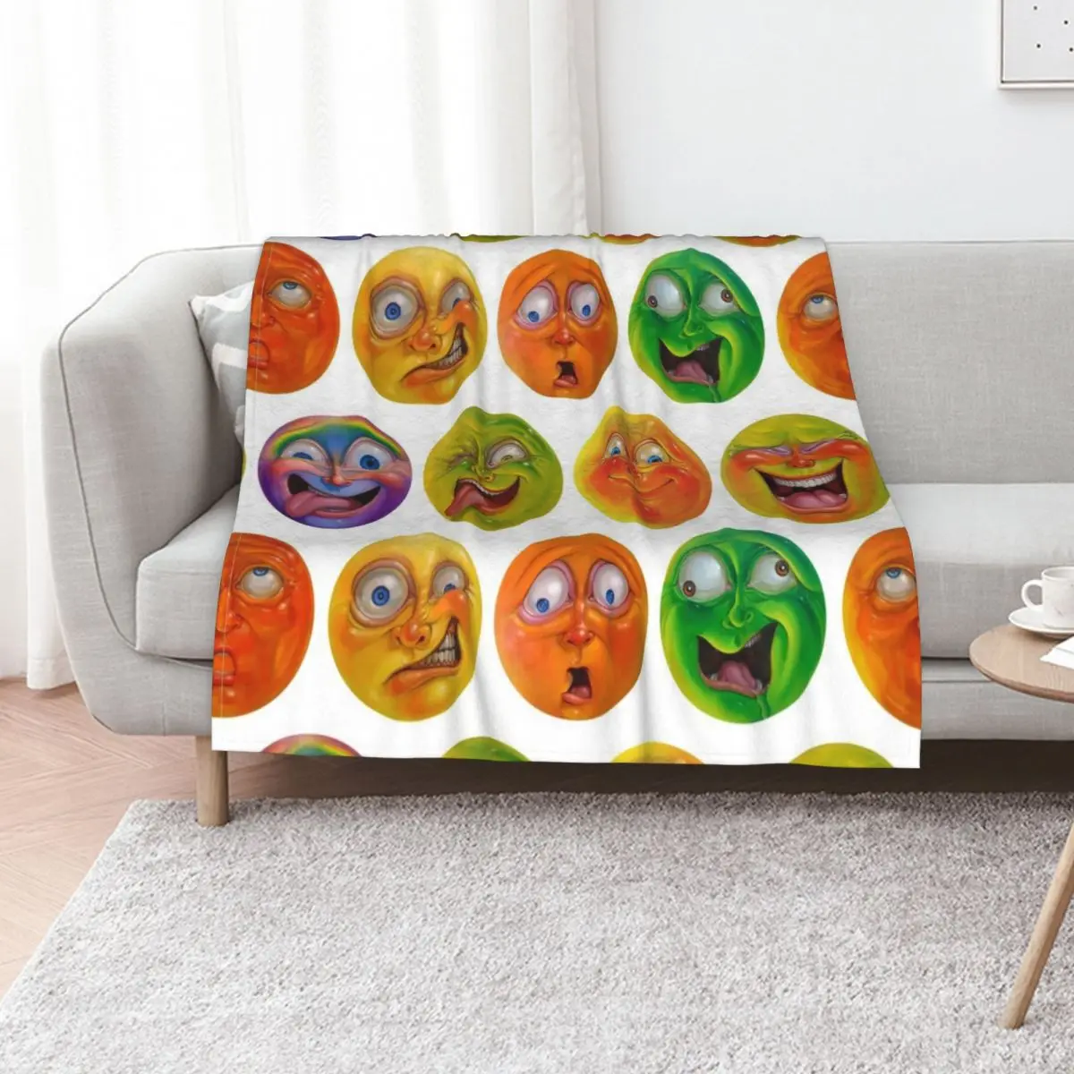 Jelly heads Throw Blanket valentine gift ideas decorative Decorative Sofa Plaid Sofa Bed Fashionable Blankets