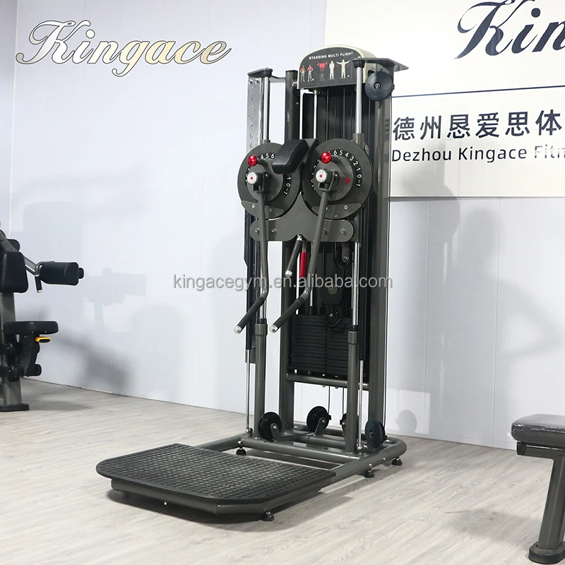

Commercial Multi Functional Gym Pin Load Selection Shoulder Press Lateral Raise Standing Multi Flight Machine for Club