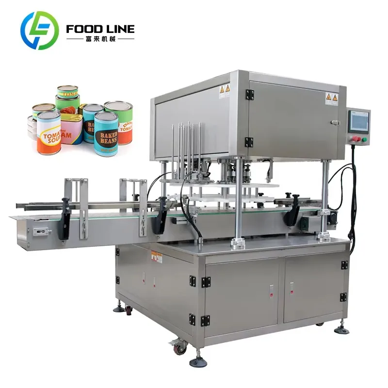 Automatic Can Seaming Machine for Metal, Aluminum for Continuous Production Lines and Consistent Sealing Performance