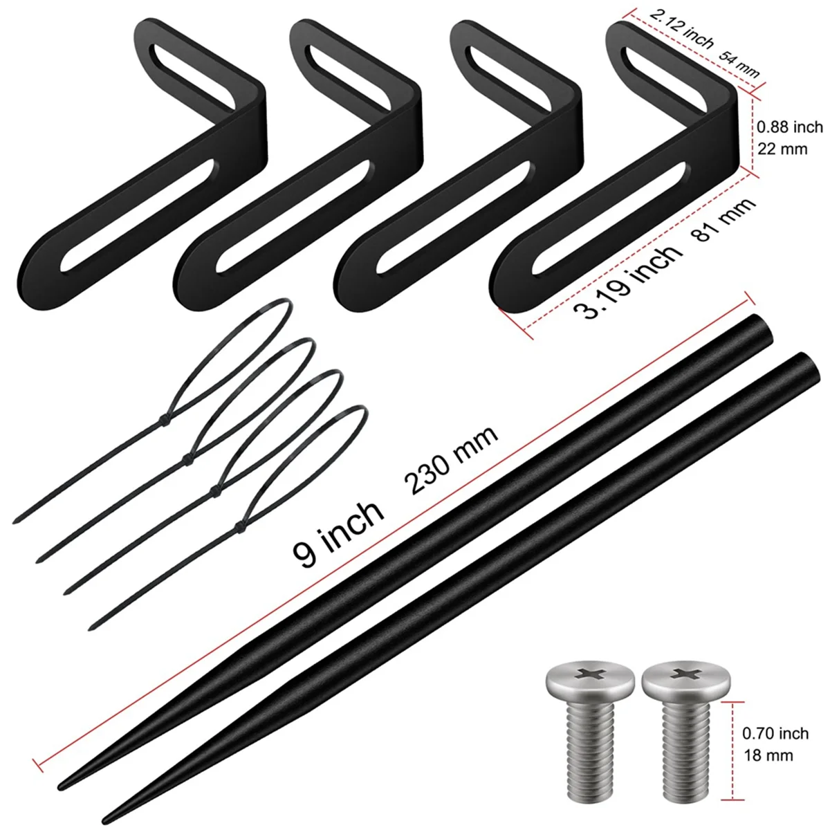 

Кронштейн водосточной трубы ABTX, сверхмощный кронштейн водосточной трубы с регулируемым размером, устойчивый к шторм, простая установка, для газона, двора и промышленного использования