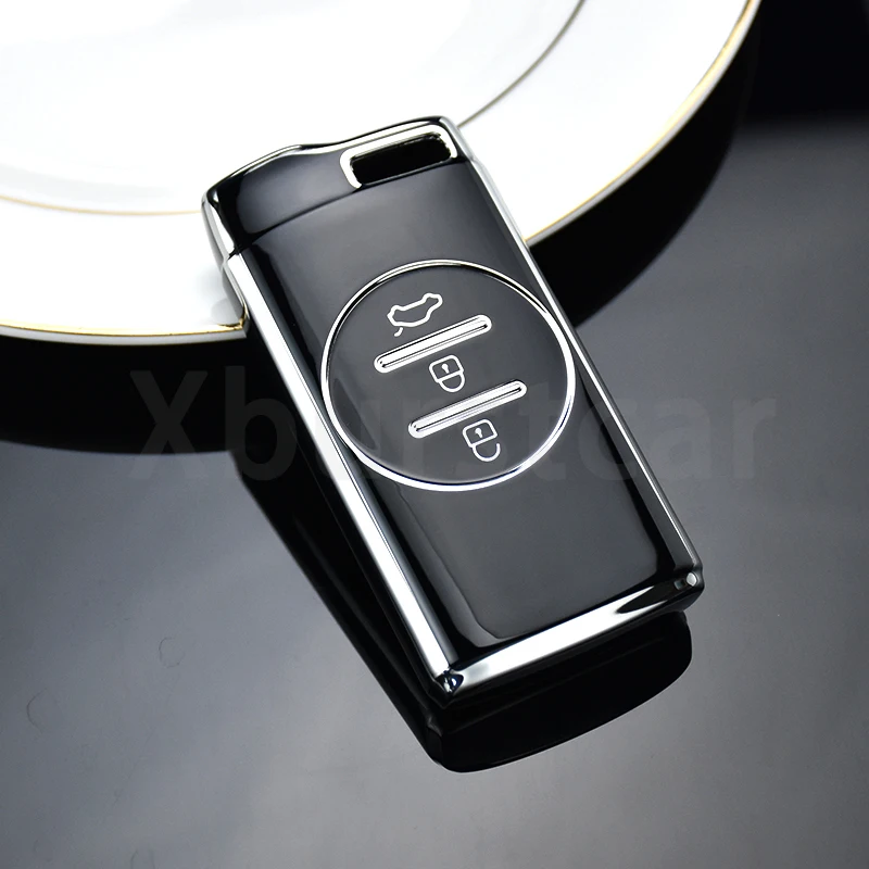 Auto Accessories Key Cover Shell for Chery Tiggo 8 Arrizo 5 7 Pro EQ7 5x 3x Tiggo 7 Pro 2020 Gx TPU Car Key Case Holder
