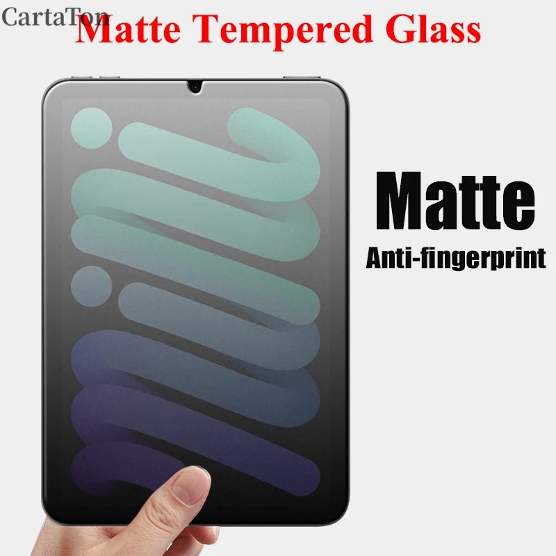 واقي دي بانتيلا antihuellas para iPad،vidrio Templado mate esmerilado para Apple iPad Mini 6 2021,8,3 pulgadas,8,3 ",i
