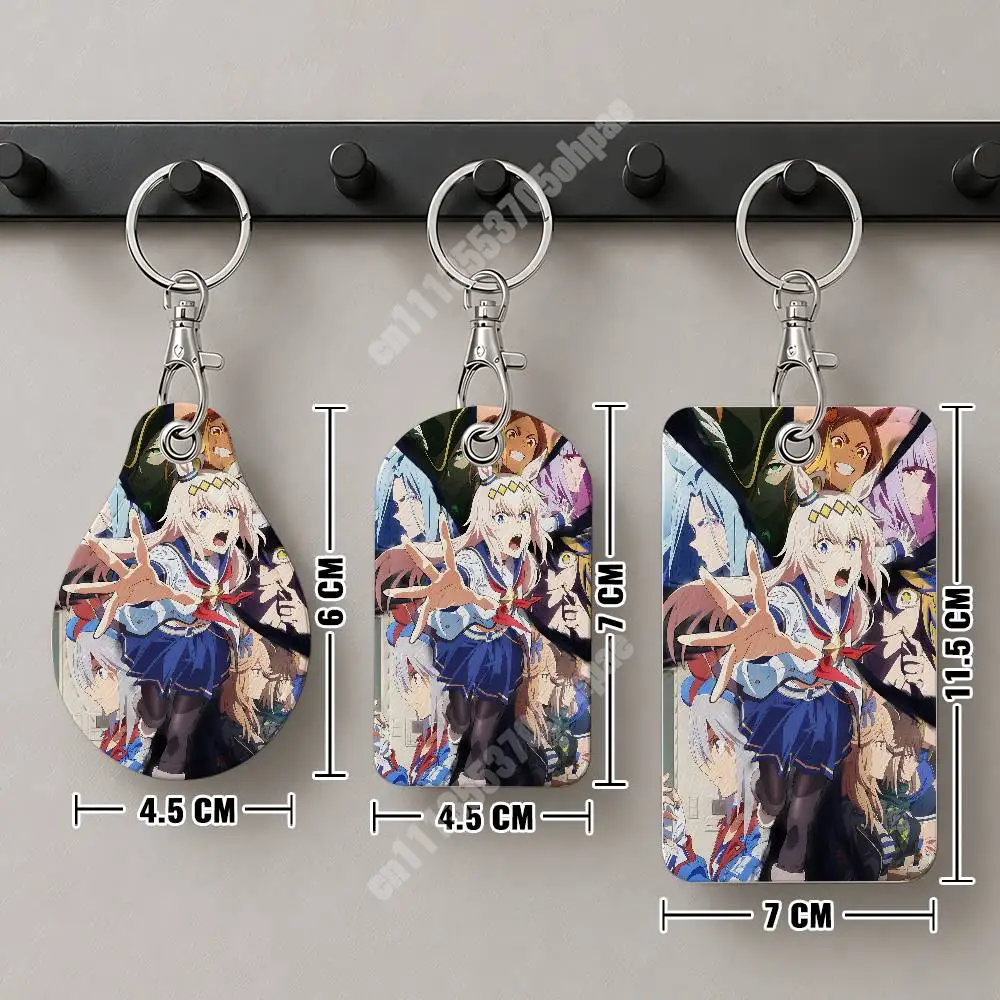 Oguri Cap UmaMusume Cinderella Gray Leather Keychain Card Holder for Airtag & Luggage Tags Casual Tracker Cover