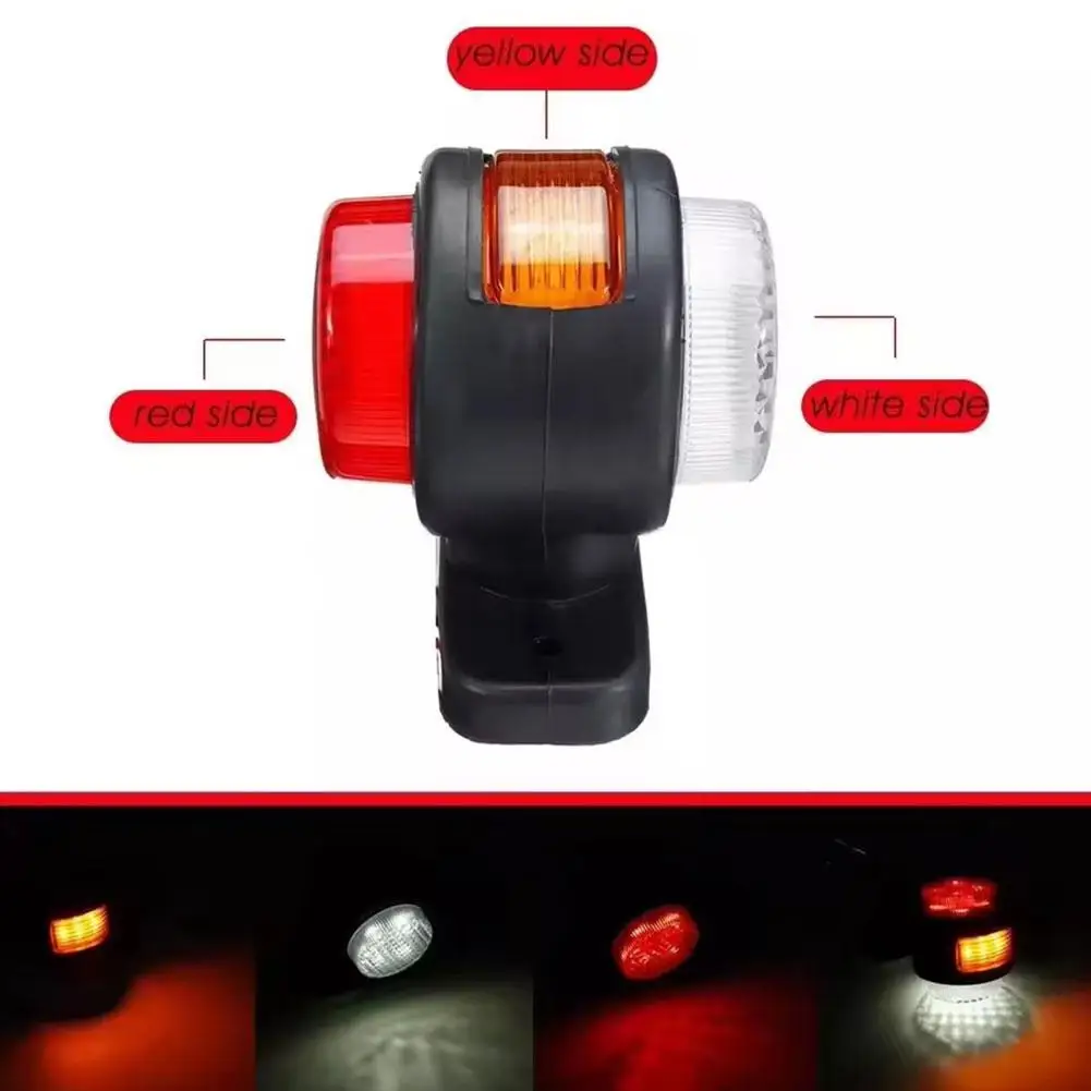 

1pcs Universal Led Side Marker Light Led Lights 3-sides Truck Clearance Lights 12v 24v Side Marker Position Lamp For Rv M2o3