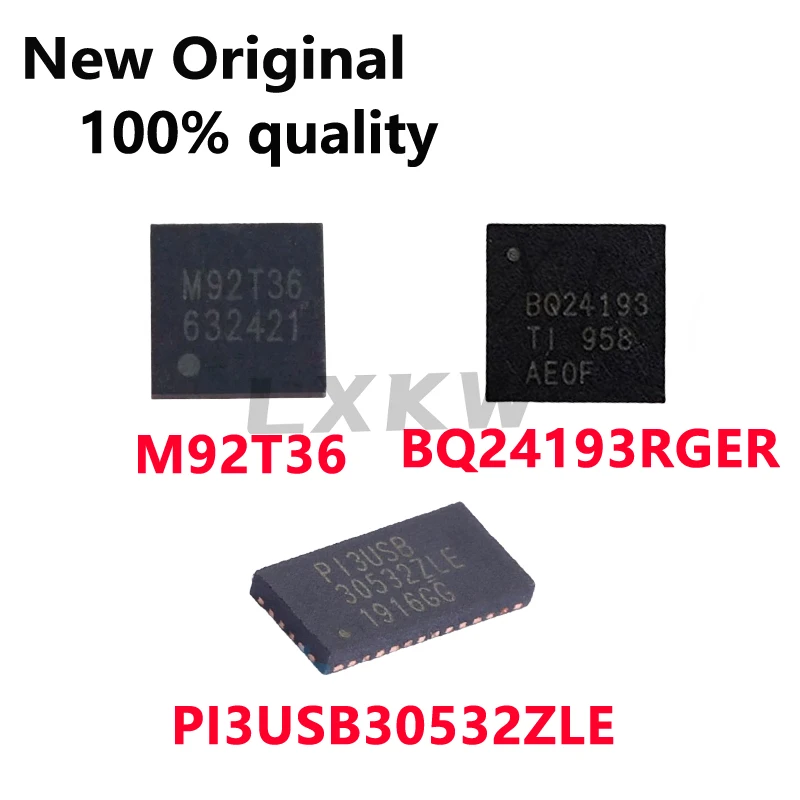 1-10 SZT. Nowy Oryginalny M92T36 BQ24193RGER BQ24193 PI3USB PI3USB30532ZLE QFN Układ zarządzania ładowaniem SWITCH Dostępny od ręki