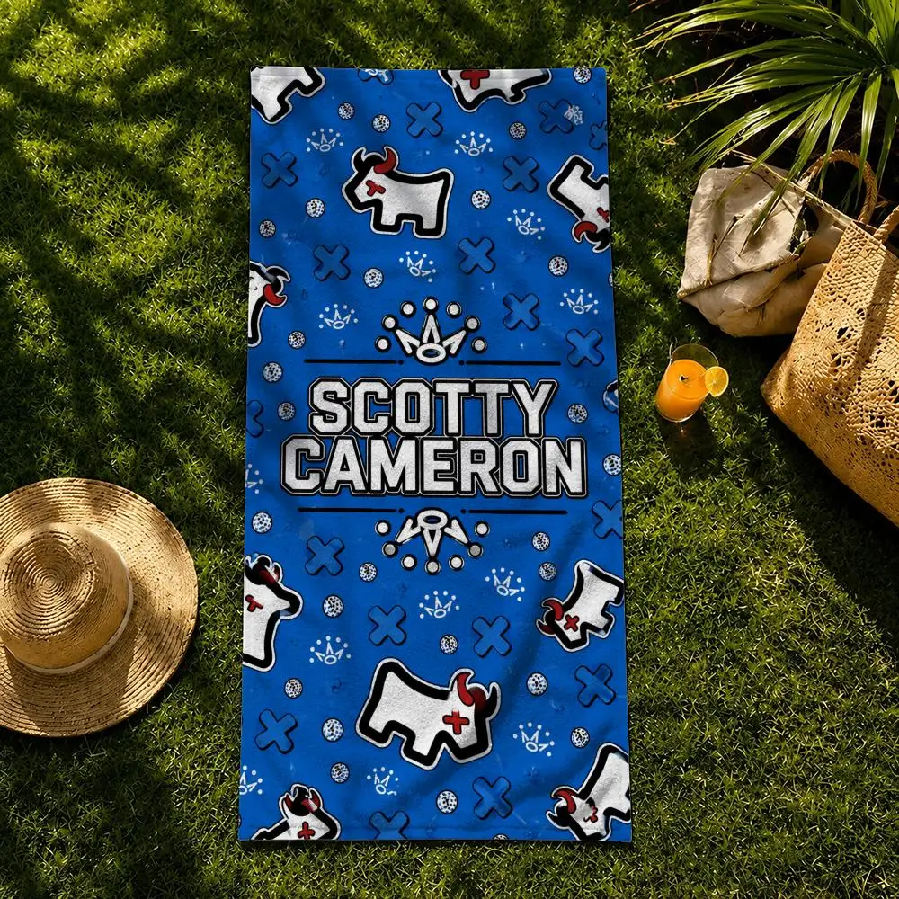 Marke Scotty Cameron Towel Handtuch, Strandtuch, schnell trocknendes, saugfähiges Badetuch zum Schwimmen, für Fitness, Camping, Outdoor-Aktivitäten – Detail 9