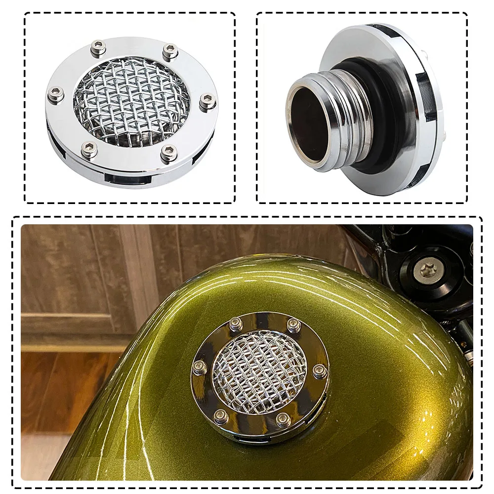 For Harley Touring Sportster XL 1200 883 Dyna Softail Motorcycle High Quality Billet Aluminum Gas Fuel Tank Filler Oil Cap Cover