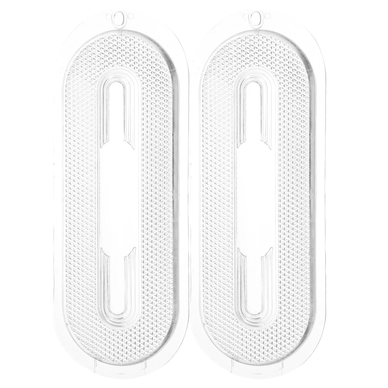 

2pcs Range Hood Light Enclosure Oval Vent Hood Lamp Lens High Brightness Durable Replacement Panel For Kitchen Lighting Diffuser