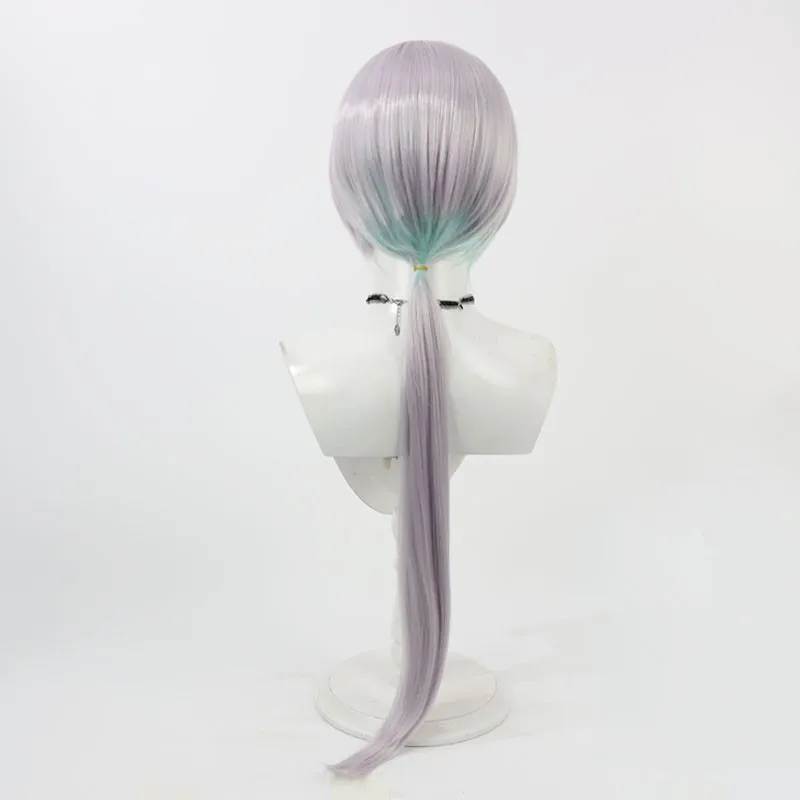 Déesse de la victoire: NIKKE Brid cosplay perruque bicolore dégradé long cuir chevelu en silicone cadeau d'Halloween