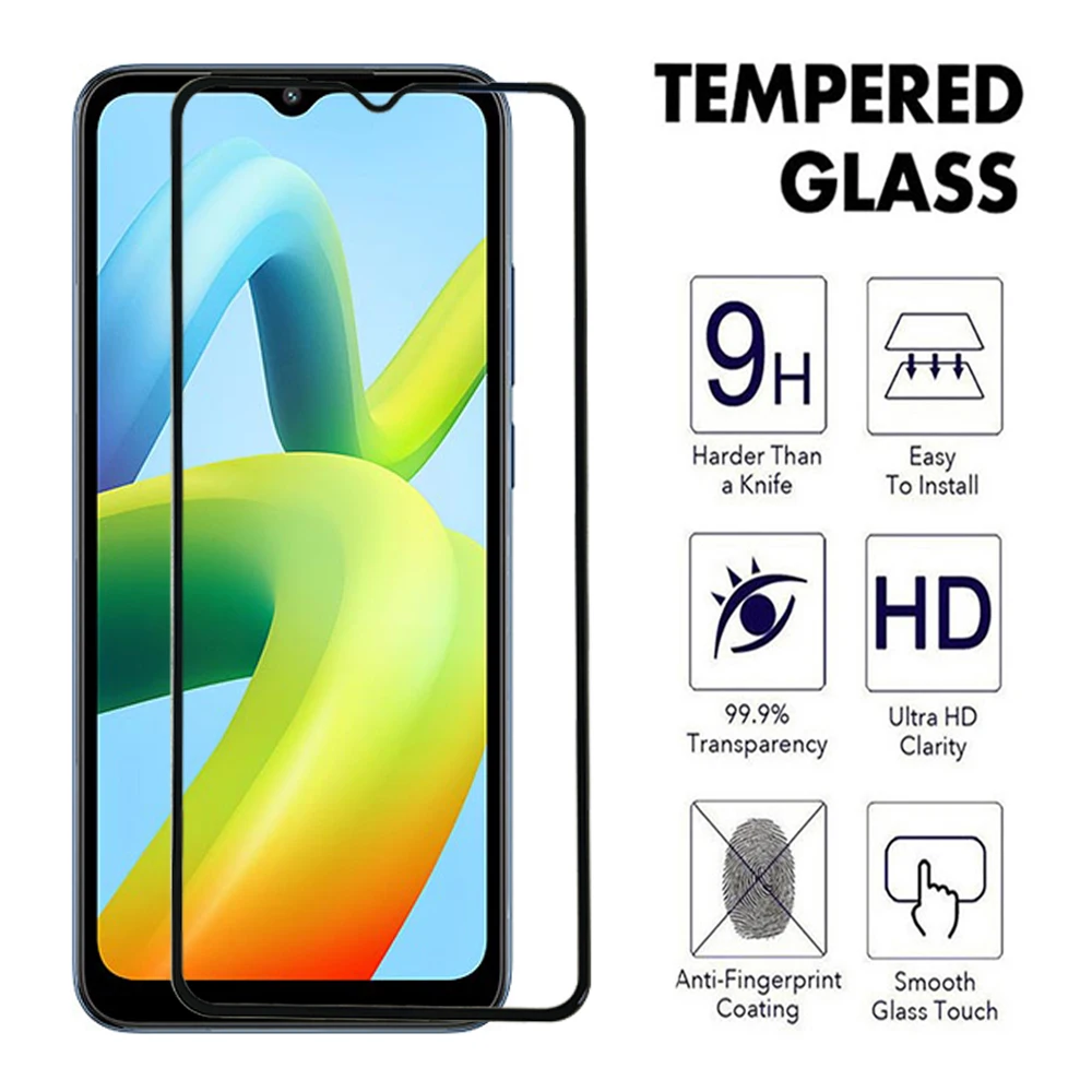 Tempered Glass For Xiaomi Redmi Note Xiao Mi Poco M3 M4 M5 M6 Pro 4G 5G C50 C51 C55 C65 Screen Protector M5s Full Cover Glass