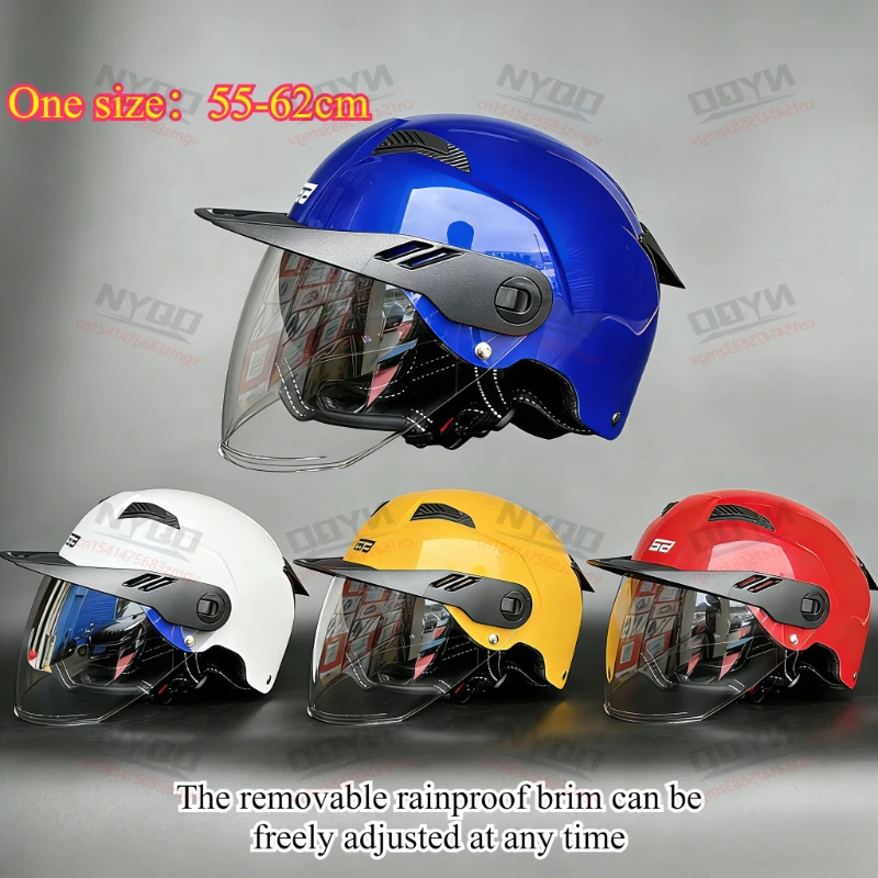 

GSB G-21 Motorcycle Half Helmet ECE Certified Summer Lightweight Helmet for Men Women Electric Vehicle Scooter Casco Moto