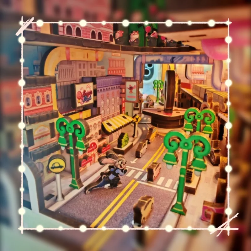 

Подлинная 3D головоломка, деревянная книга, Дисней Зоотопия, кролик ручной работы, Джуди, Холодное сердце, Эльза, Анна, модель игрушки, подарок для ребенка