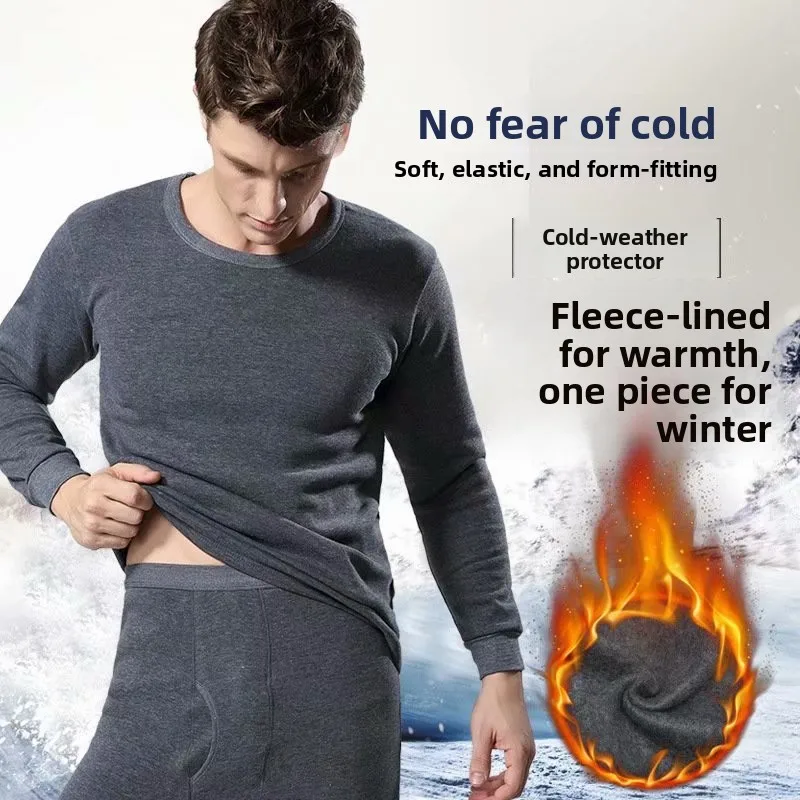 

Men's Pure Cotton Thermal Underwear Welding Workwear Anti-Dirt Labor Protection Pants Autumn Winter Construction Sit...