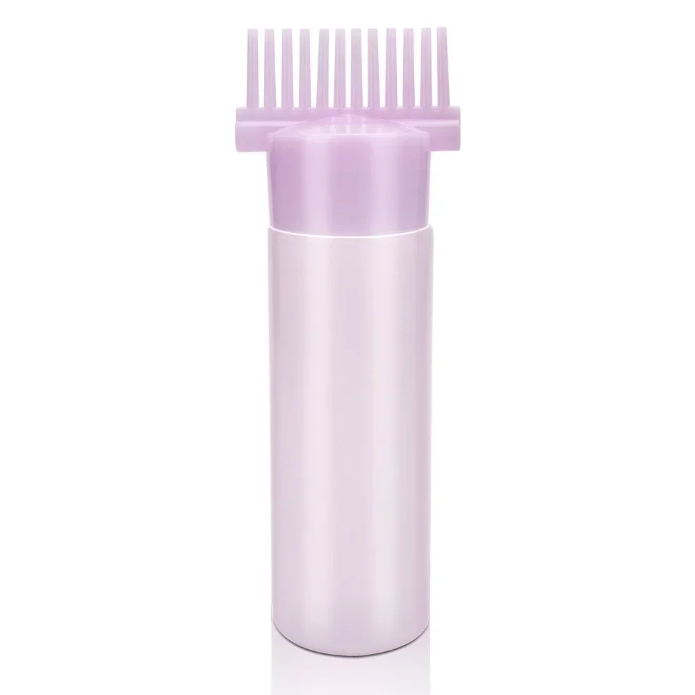 120ml Hair Dye Refillable Bottle Applicator Comb Multicolor Plastic Dispensing Salon Oil Hair Coloring Hairdressing Styling Tool