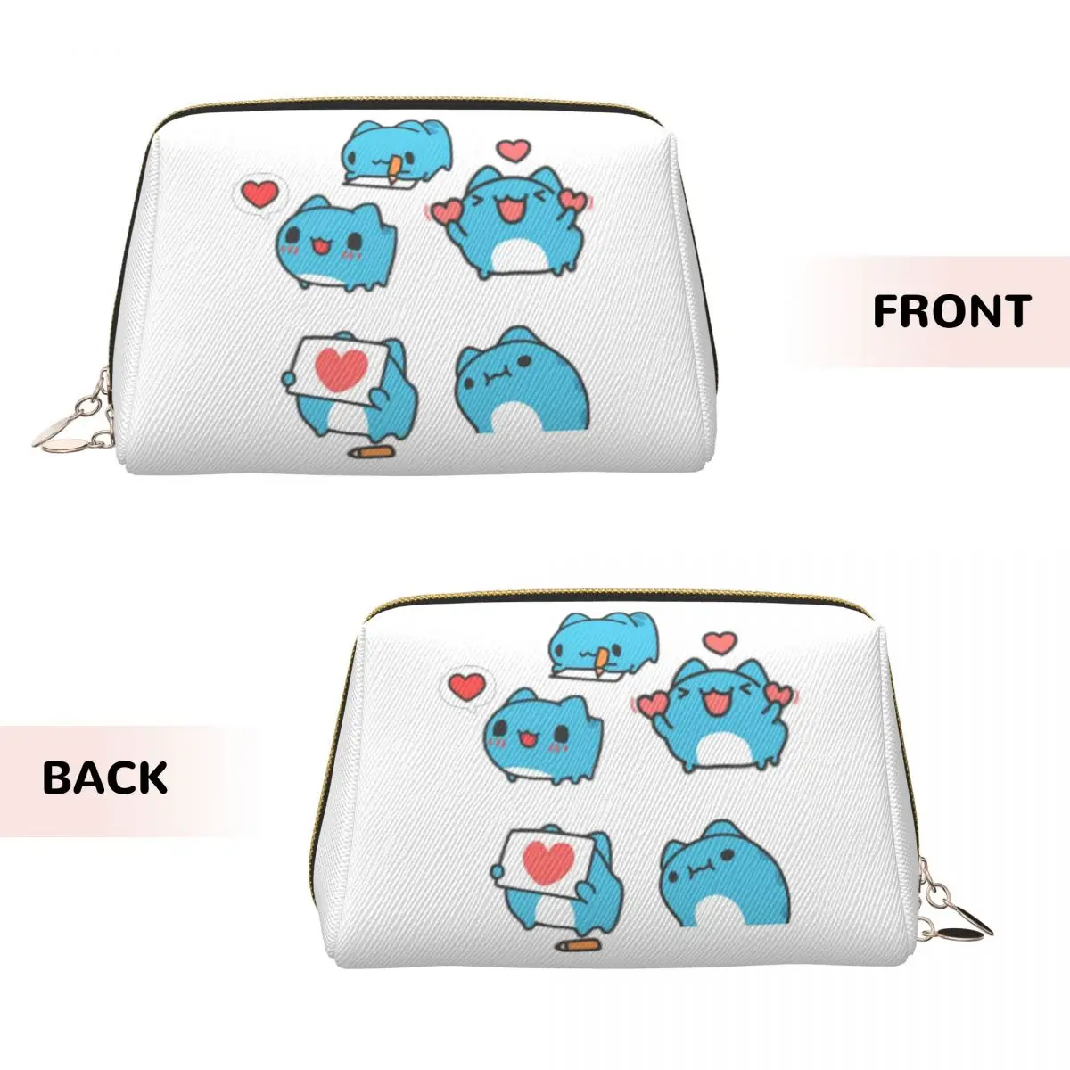 Comic Cat Bugcat Capoo Bug Cat Women Cosmetic Bags Travel Makeup Organizer Pouch Toiletry Storage Dopp Kit Case