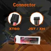 2 個 6S リポバッテリー 2200mAh 22.2V 70C XT60 プラグ付き RC 飛行機 Quadcopter ヘリコプター ドローン FPV カーボートレーシングホビー 5