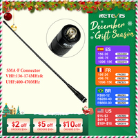 Retevis RHD-771 RT5R Walkie-Talkie Antenna SMA-F RHD-771 VHF UHF Dual Band for Baofeng UV 5R 144/430Mhz Quansheng UV K5 UV K6