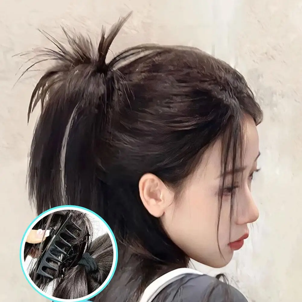 Wig Clip Synthetic Claw Ponytail Wig Ponytail Natural Black Brown Curly Fluffy Natural Braid Ponytail Wig Extension Design