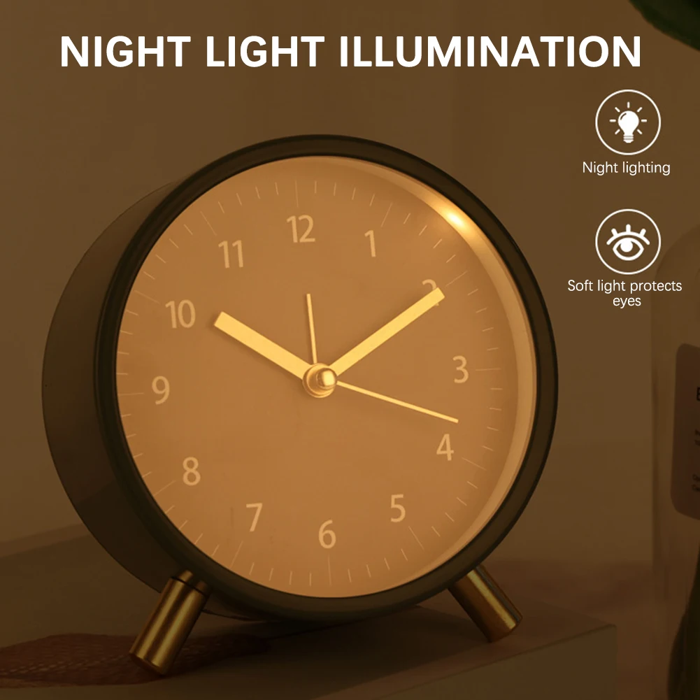 Analog Alarm Clock Student Time Manager Table Clock Farmhouse Decor Battery Operated Alarm Clock For Teens Elders Kids Adult