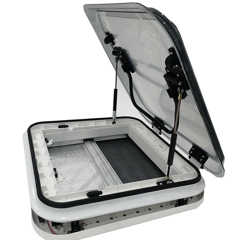 OEM Supplier ABS Inner Frame RV Skylight Patented Quick Installation For Motorhome 500x500mm