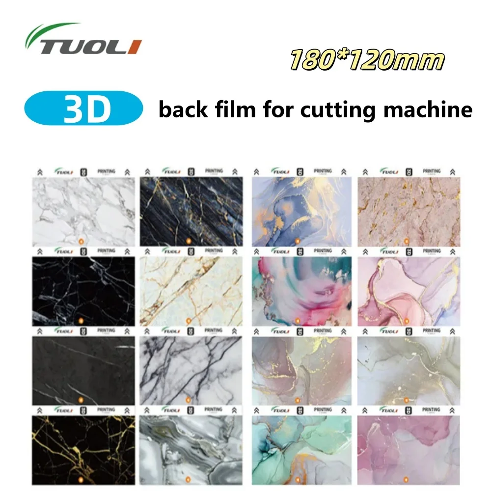 TUOLI 3d Anti-scratch Marble Grain Arkusz naklejek na tył telefonu komórkowego Uniwersalne materiały ochronne do TL-168 TL-568 TL-518