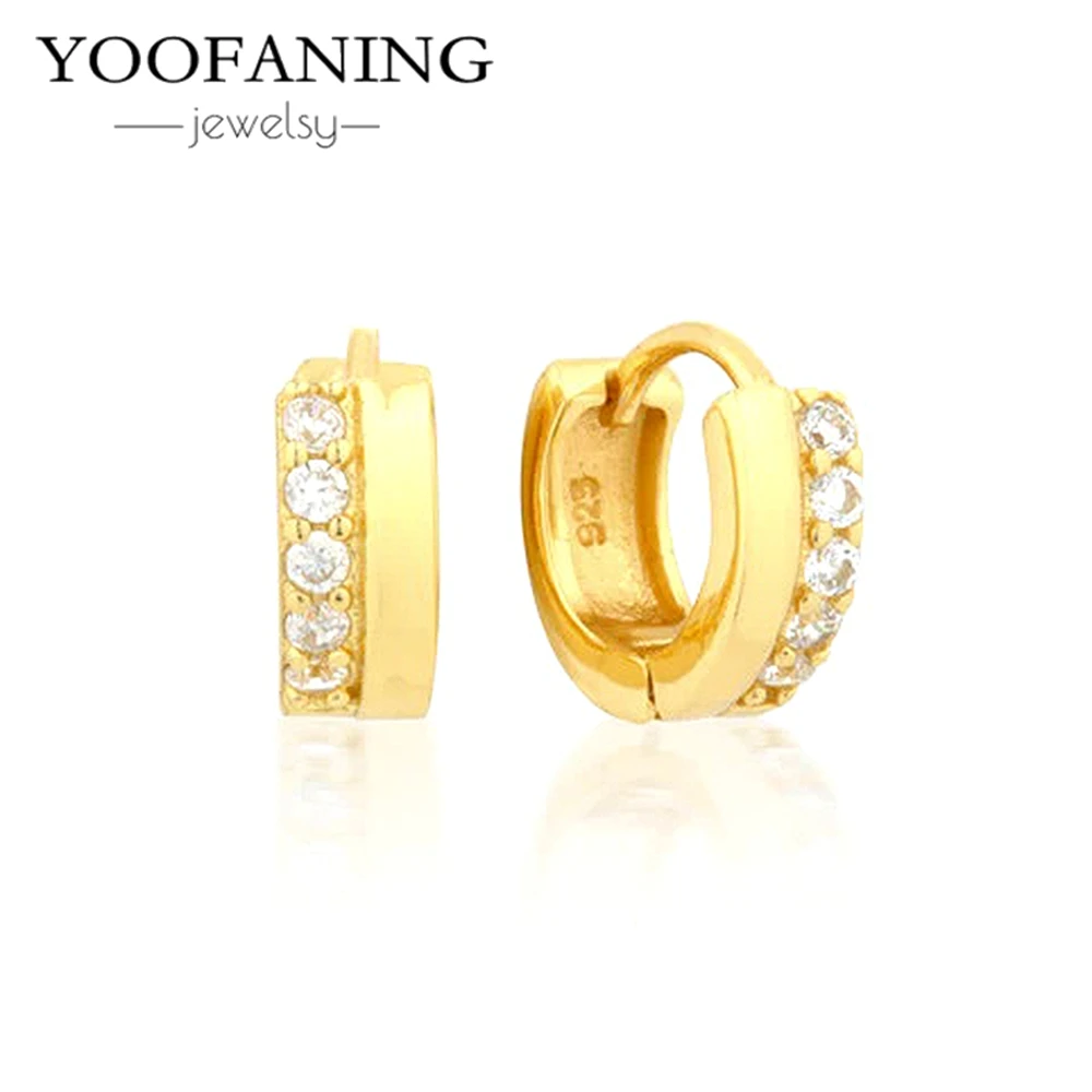 YOOFANING New Combination 925 Sterling Silver Needle Classic Retro Gold Silver Women's Large Earrings Party Luxury Jewelry Gift