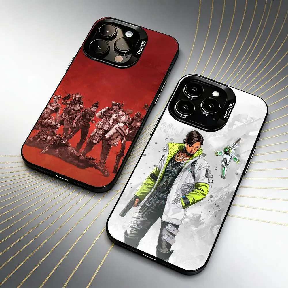 

Game A-Apex L-Legends Ptinted Phone Case For iPhone 16 17 15 14 12 13 Pro Max Black Color Shockproof Cover