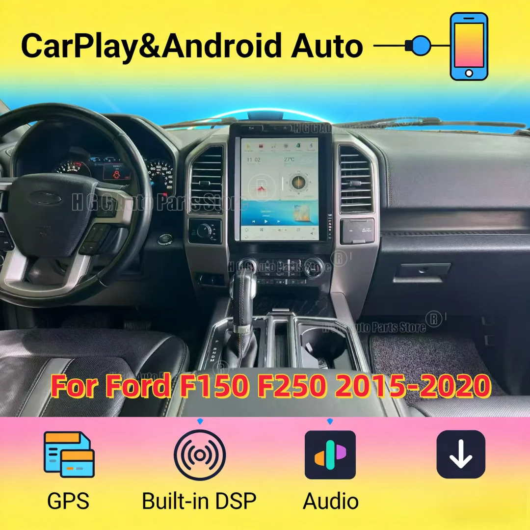 12.1inch Car Radio For Ford F150 F-150 F250 2015-2020 Car Multimedia Video Player Stereo Auto GPS Navigation Carplay SYNC2 SYNC3