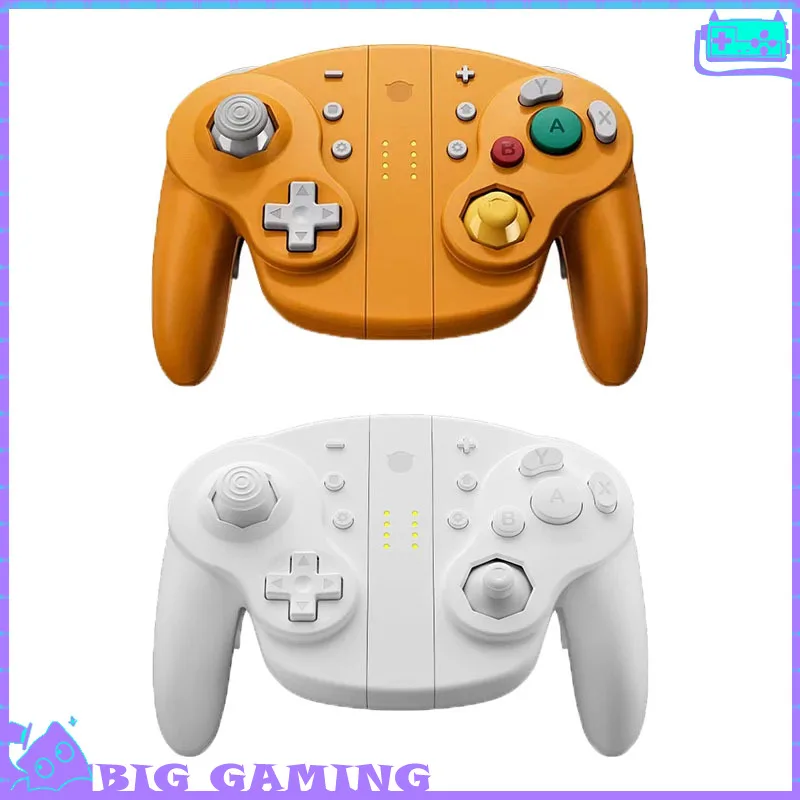 NYXI Wizard 2 Wireless Joy Con Game Controller GameCube Shape Split Gamepad For Switch OLED/Lite/PC NGC Bluetooth Game HandleNYX
