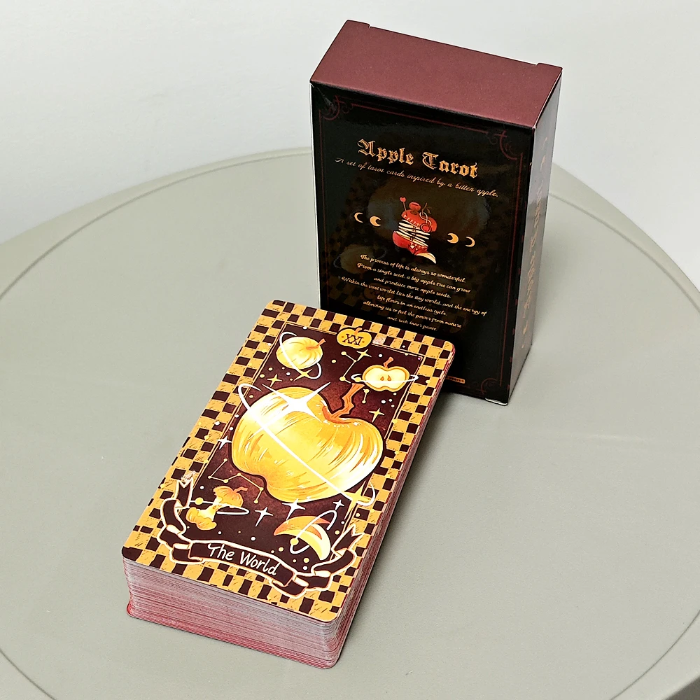 

Apple Tarot Deck 79 Pcs Tarot Cards Out of Curiosity about The Apples In The Garden of Eden 10.3*6cm