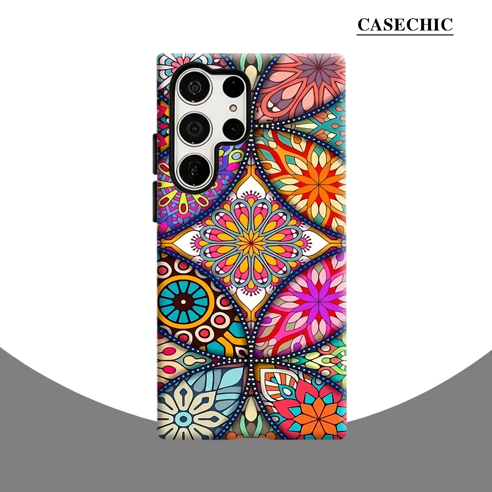 BohoBlend Phone Case for Samsung Galaxy S26 S25 Ultra S24 S23 Ultra Plus Shockproof Double layer tough Back Cover