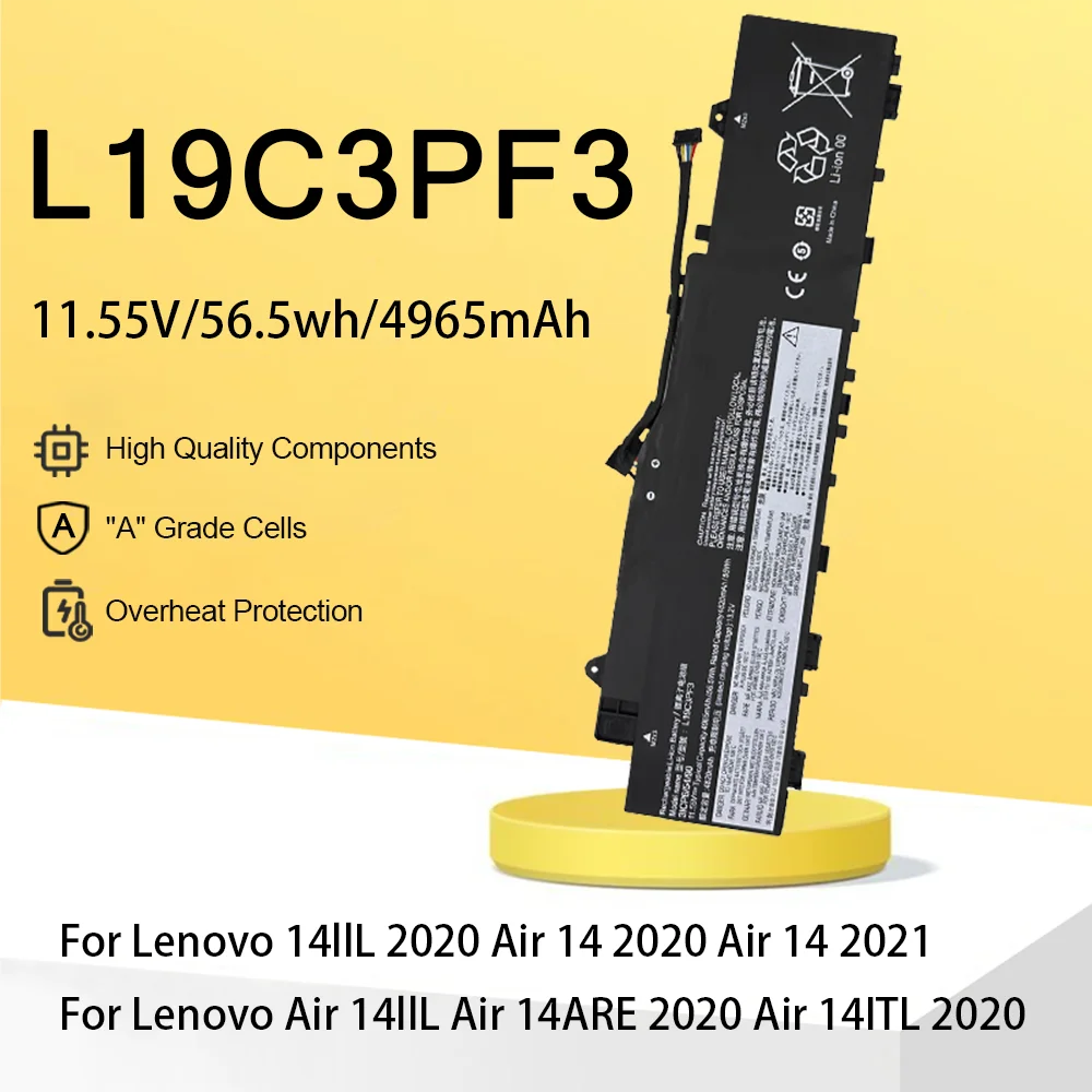 

L19M3PF3 L19C3PF3 Аккумулятор для ноутбука Lenovo IdeaPad 5-14ALC05 5-14ITL05 5-14ARE05 5B10W86936