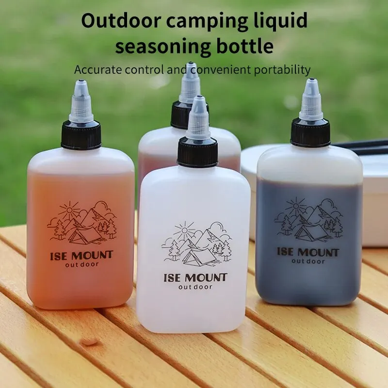 Outdoor Oil Bottle Portable Packaging Small Oil Pot Vinegar Bottle Soy Sauce Bottle Camping Leak-proof Sealed Seasoning Bottle 