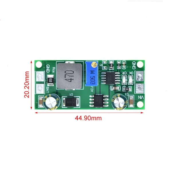 DC 3.7-18.5V lithium battery charging module 18650 lithium titanate battery charging board solar battery 1A image 3
