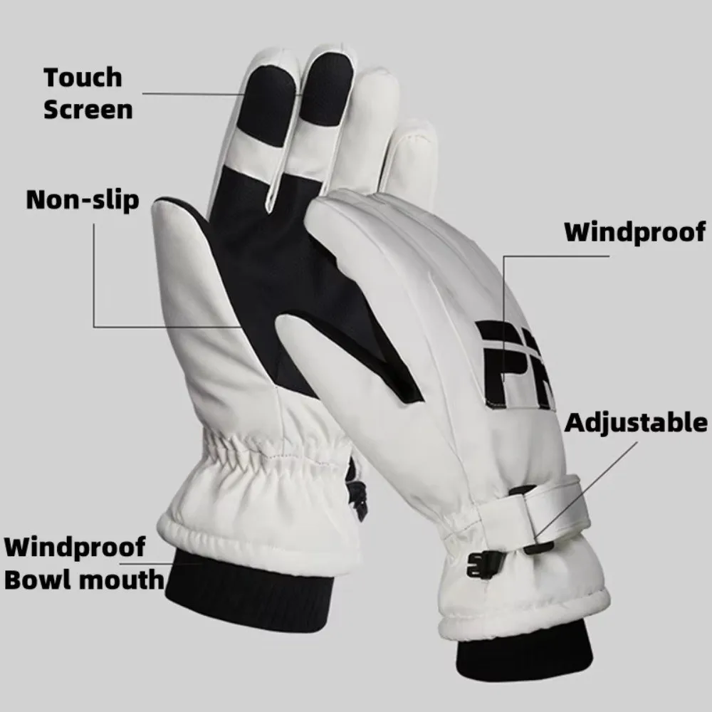 

Ветрозащитные лыжные перчатки унисекс, водонепроницаемые термоперчатки с сенсорным экраном, легкие морозостойкие зимние перчатки, зимние виды спорта на открытом воздухе