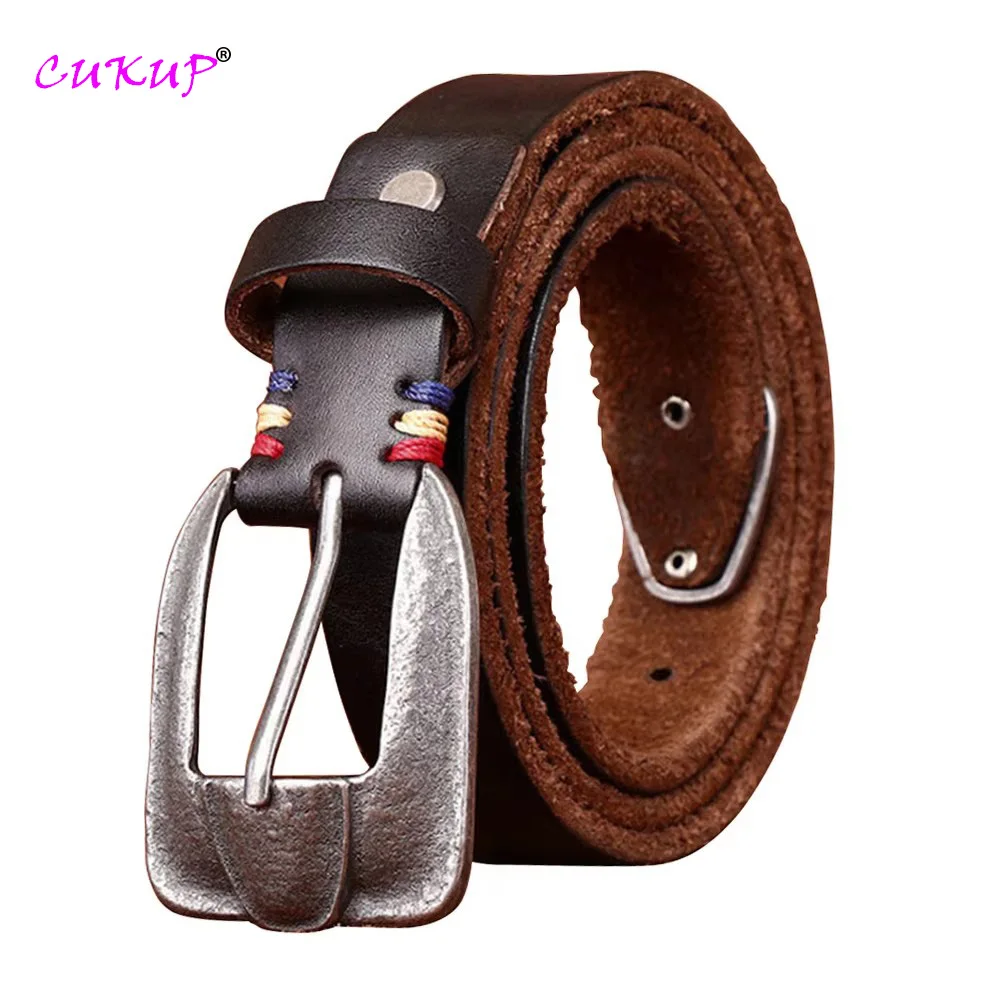 

2.7cm Wide Ladeis Personalized Unique Design Retro Pure Cowhide Leather Strap Belt