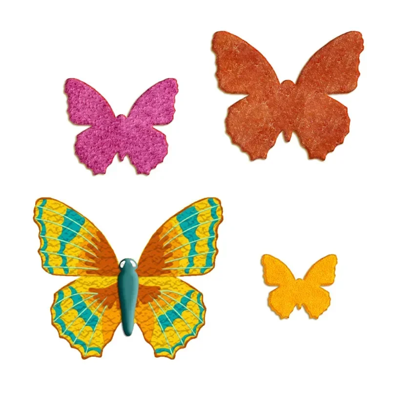 Four Specifications Cartoon Insect Butterfly,Vanessa,Plastics Mould,Cake Fondant Tool,Cookie Sushi and Fruit Cutters