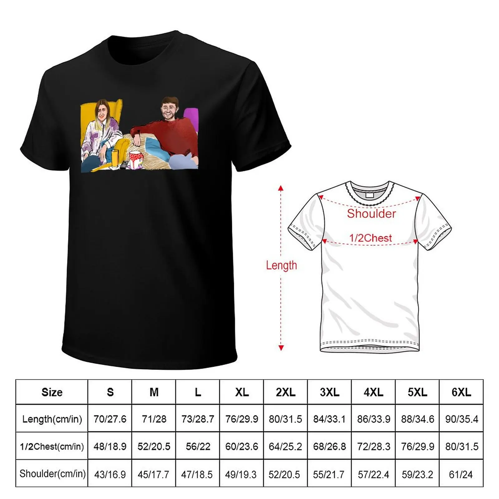Pete Sophie Gogglebox T-Shirt Simple Casual Short Sleeve Cotton T-Shirt