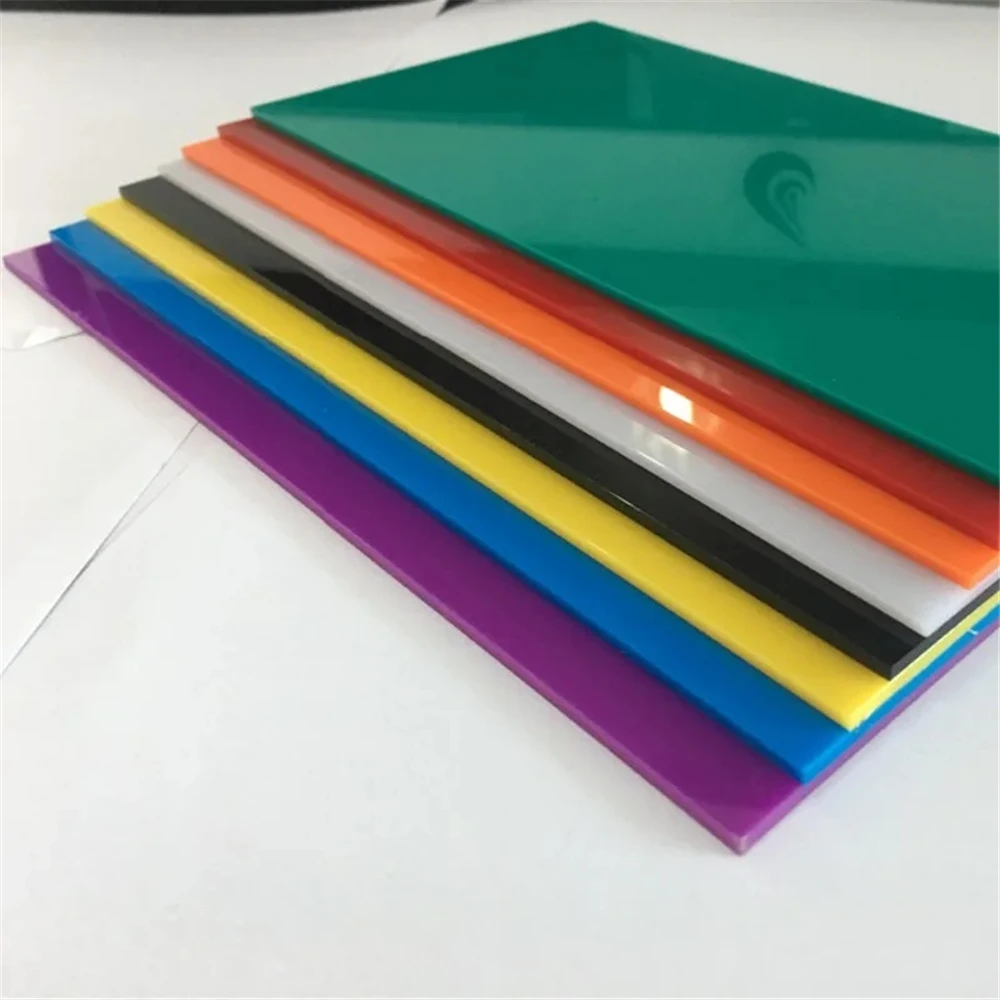 19 colori 10*20cm 2.3mm spessore lastra acrilica opaca trasparente foglio di Perspex bordo di plastica modello fai da te Drop Shipping