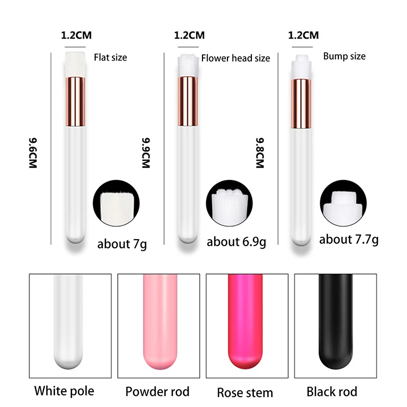 Spazzola per la pulizia del naso morbida spazzola per la pulizia dei punti neri spazzola per la pulizia dell'acne spazzola per la pulizia multicolore in oro rosa