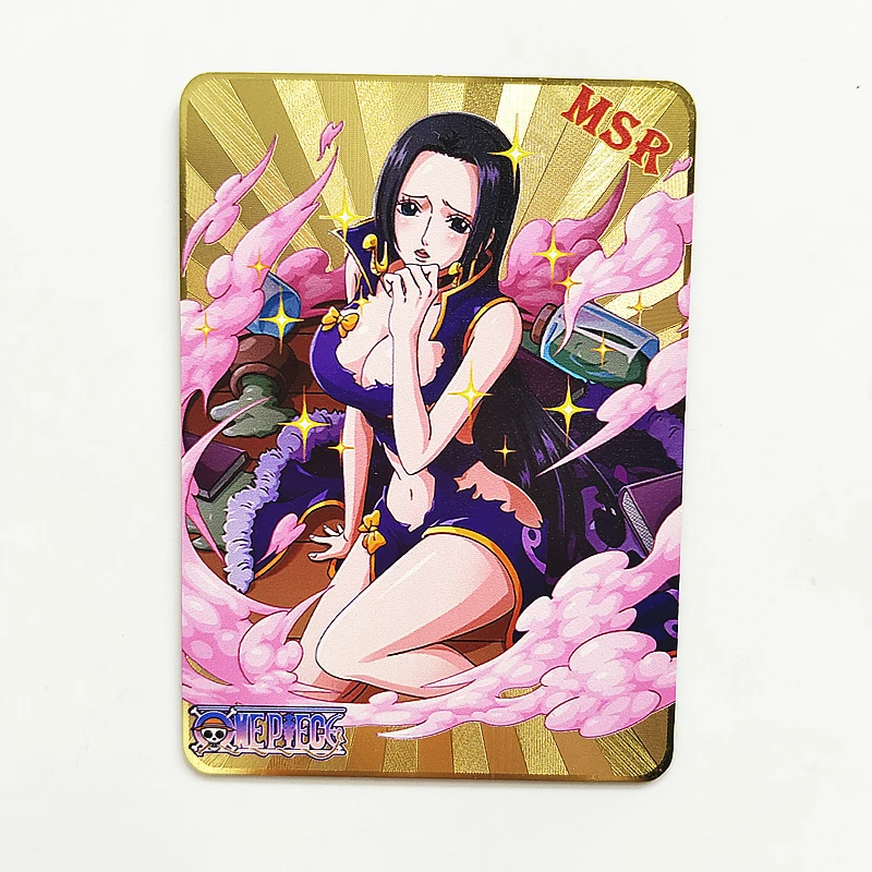 

New Diy Self Made 63X88Mm Goddess Story Boahancock Wanted Warrant Gold Card Nami Yamato Anime Kawaii Collection Card Gift Toy