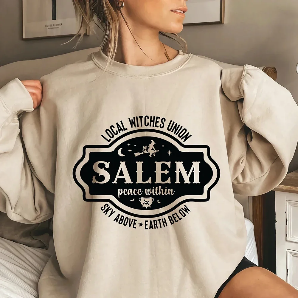 Local Witches Union Salem Sweatshirt Halloween Crewneck Sweatshirt Sanderson Sister Brewing Co Hoodie Local Witches Sweatshirts