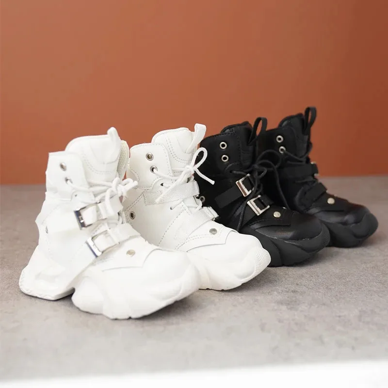 

75 Uncle Bjd Doll Shoes Thick Soled Color Blocking High-tops Shoes Handmade Cool Handsome Frenulum Casual