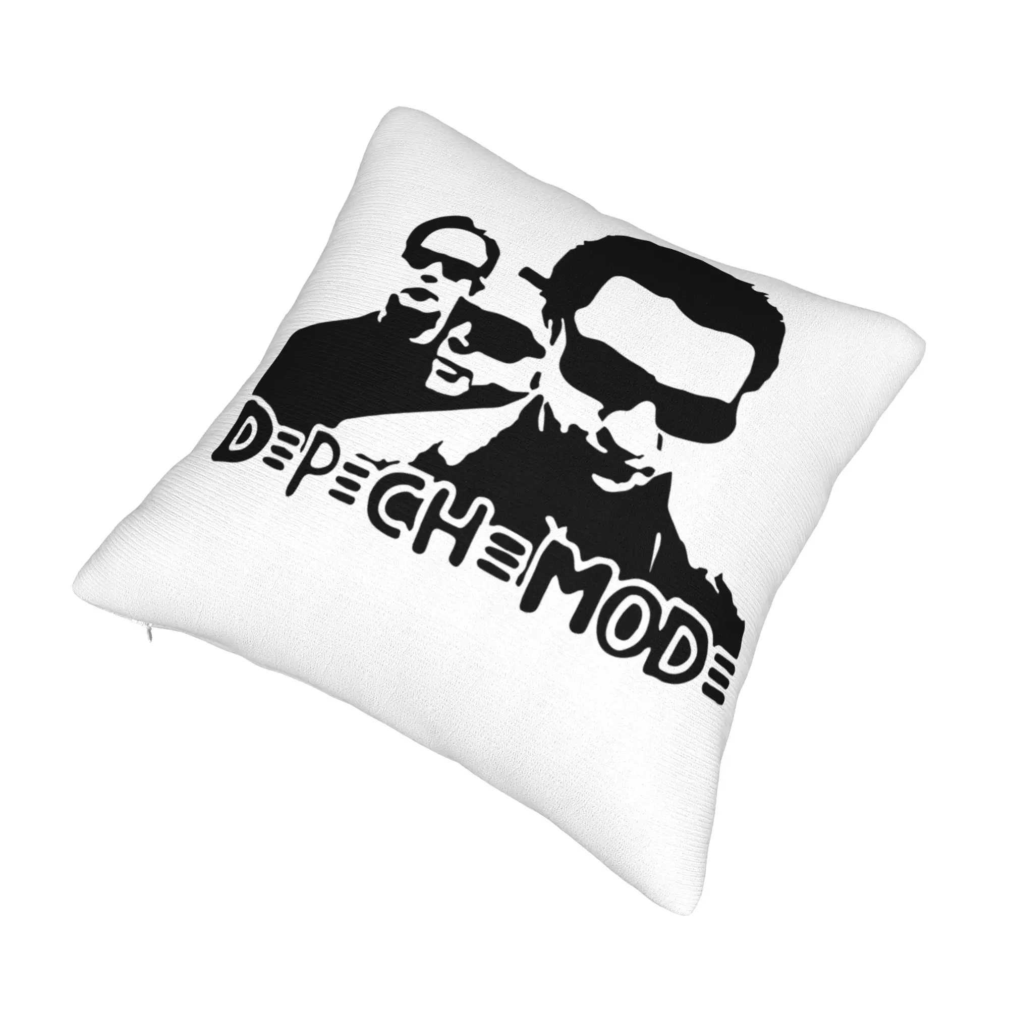 Electronic Rock Depeche Cool Mode Cushion Cover  Velvet Modern Throw Pillow Case for Sofa Home Decor