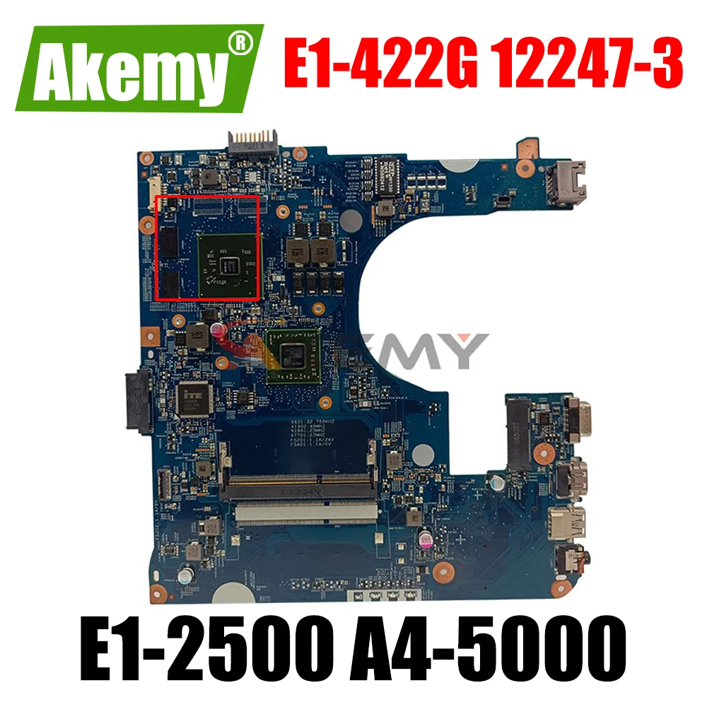 

For Acer Aspire E1-422 E1-422G Laptop Motherboard 12247-3 48.4ZF01.031 48.4ZF02.031 A4-500 Tested OK
