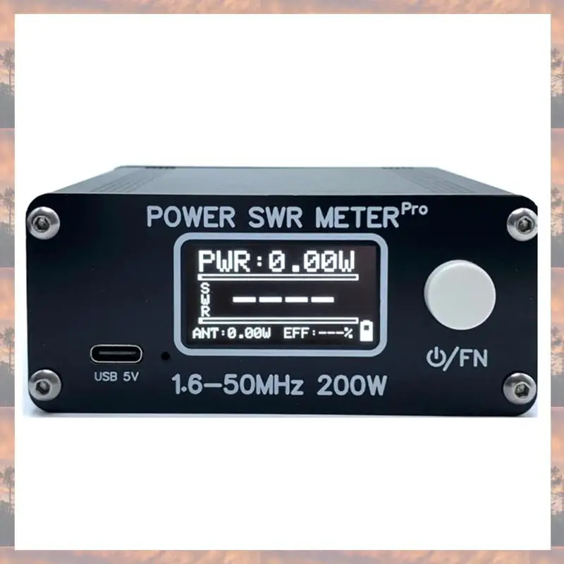 2025 الاتجاه 1.6-50 ميجا هرتز 0.5 واط-200 واط الموجات القصيرة الطاقة SWR متر برو PWR SWR متر مع 1.29 بوصة OLED + بطارية 50 ساعة سهلة ل