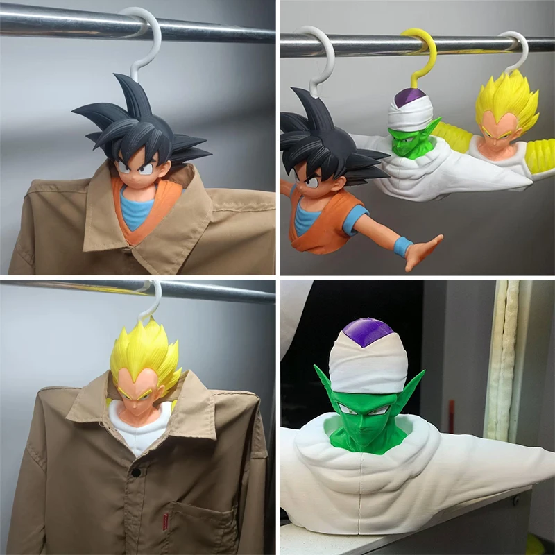 

Dragon Ball Son Goku Clothes Hanger Anime Personalization Non-slip Coat Shirt Jacket Hanger Dormitory Bedroom Accessories Gift