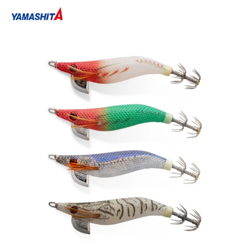 

YAMASHITA Japanese Glow-in-the-dark Wood Shrimp 10g Bait Wood Squid Hook Bazooka Hook Sword Squid Ink Hook