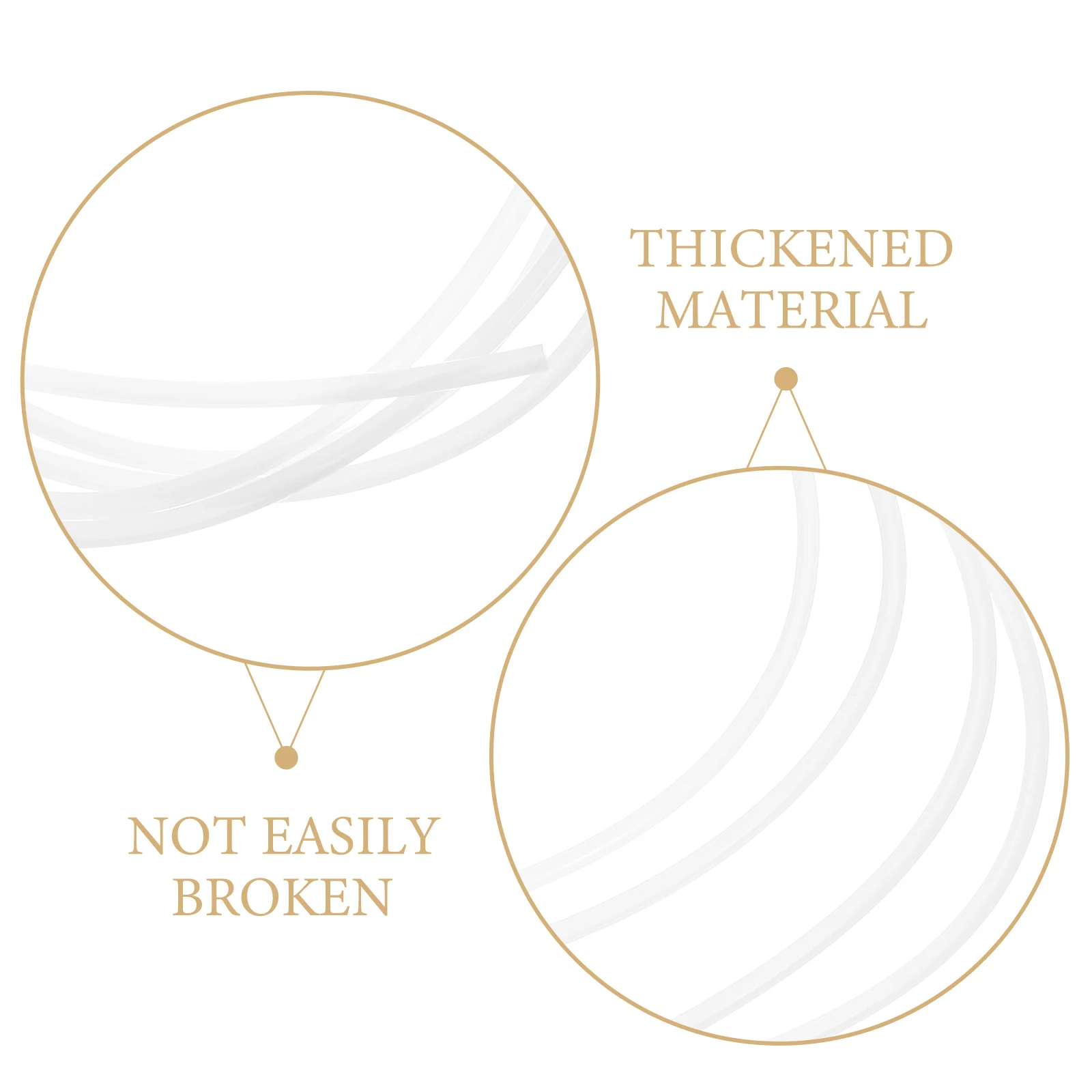 

2M PTFE 3D Printer Tube 2.0mm .0mm OD for 1.75mm High Temp Resistant-Compatible with Ender Models