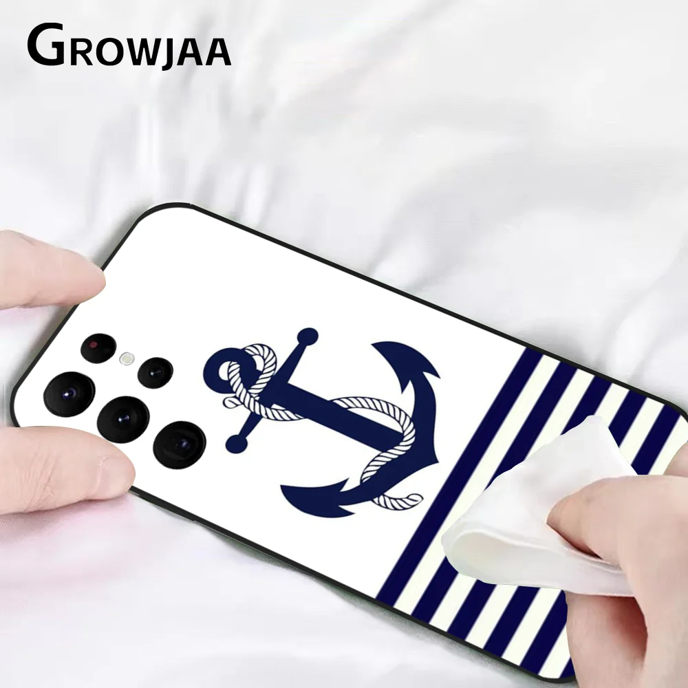 Чехол для телефона Anchor Compass nautical Sailor Samsung Galaxy S24 Ultra S22 S23 S21 S20 5G защитный силиконовый чехол из Фото №3